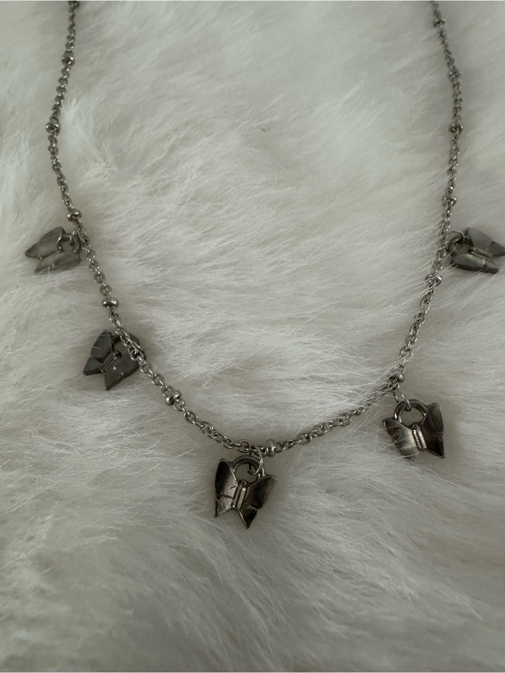 Silver Heart Charm Necklace - Adjustable